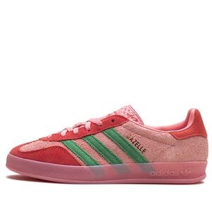Adidas Women's Gazelle Pink and Green Sneakers
